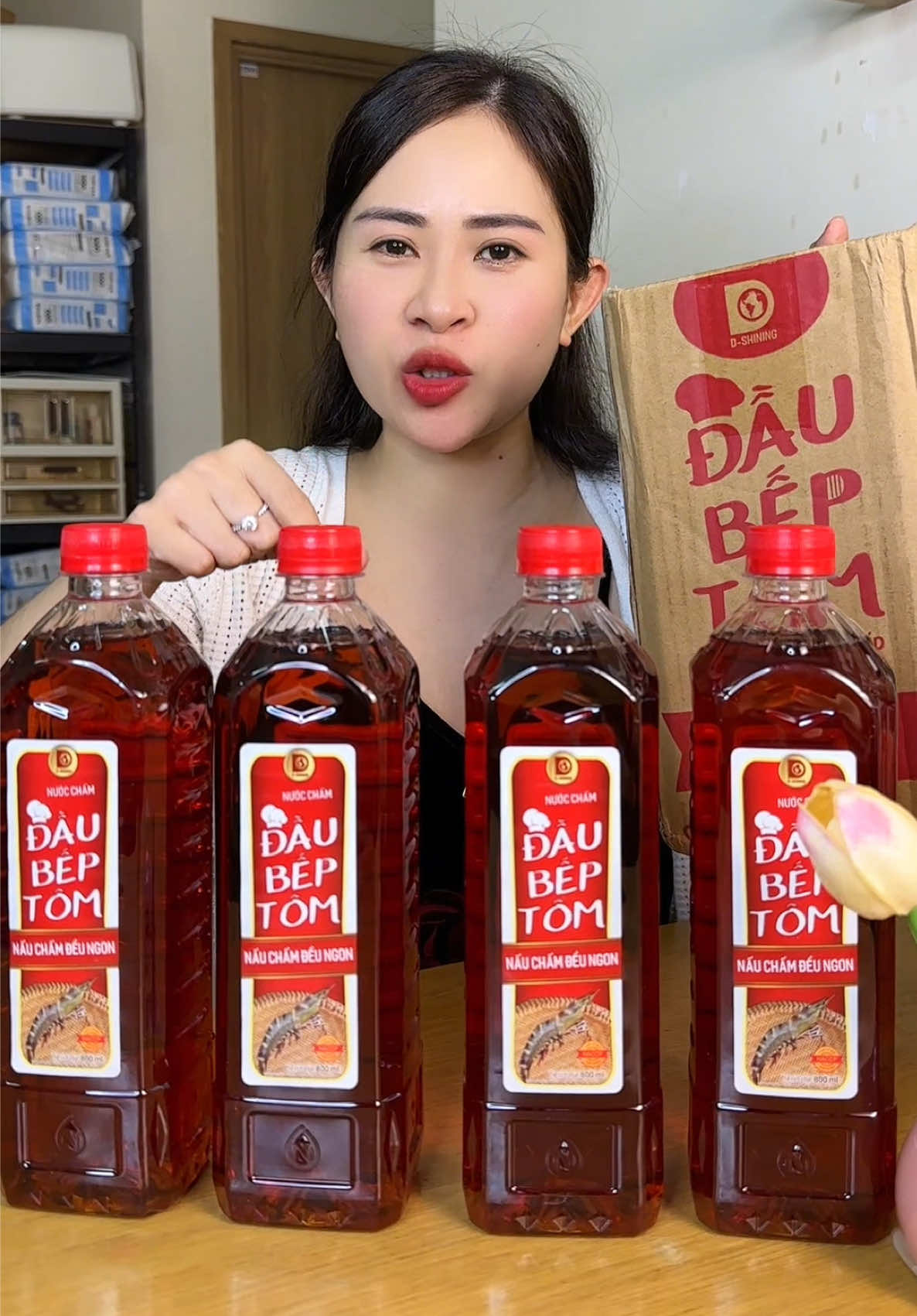 Combo 4 Chai Nước Chấm Từ Tôm thật sa le 50 ka miễn ship #nuocchamdaubeptom #nuocmamdaubeptom #nuoccham #nuocmam #dieumini93 
