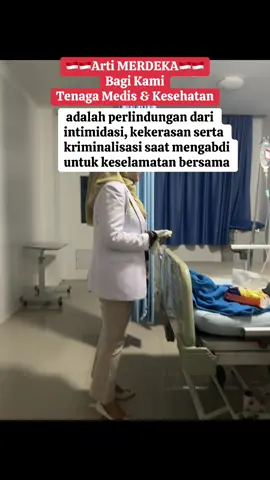 STOP INTIMIDASI DAN KEKERASAN TERHADAP TENAGA MEDIS & KESEHATAN Kekerasan terhadap mereka bukan hanya melukai fisik, tetapi juga hati seluruh tenaga medis dan tenaga kesehatan di Indonesia. Lindungi tenaga medis dan kesehatan dari segala bentuk kekerasan. #stopintimidasi #stopkekerasandokter #nakes 
