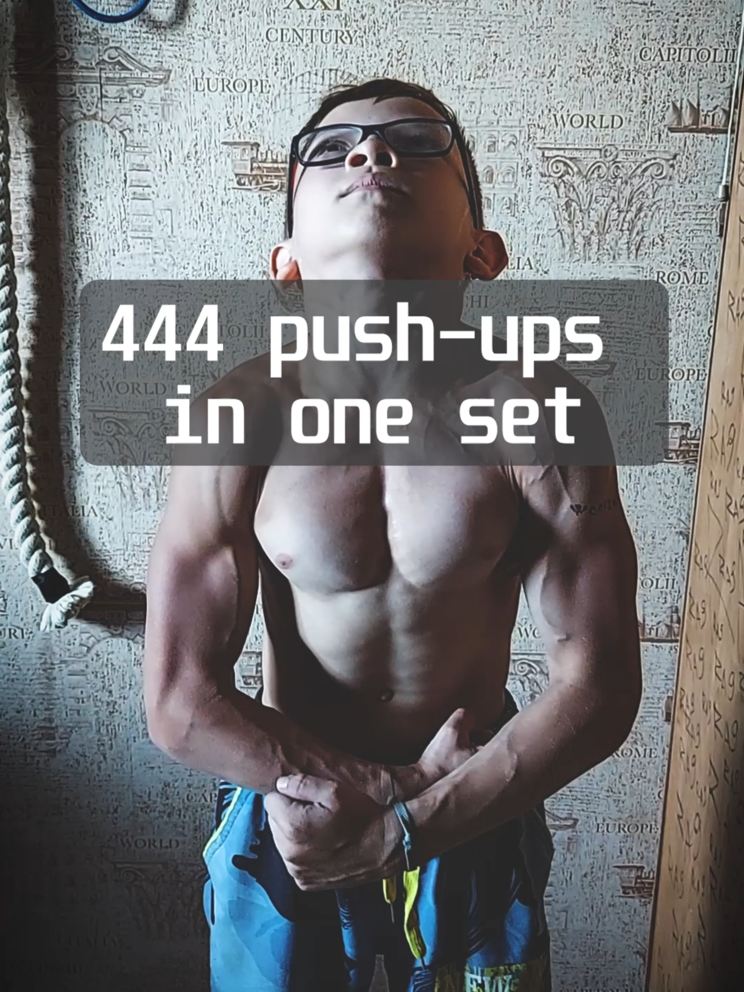 444 push-ups in one set #pushups #endurance #strength #power