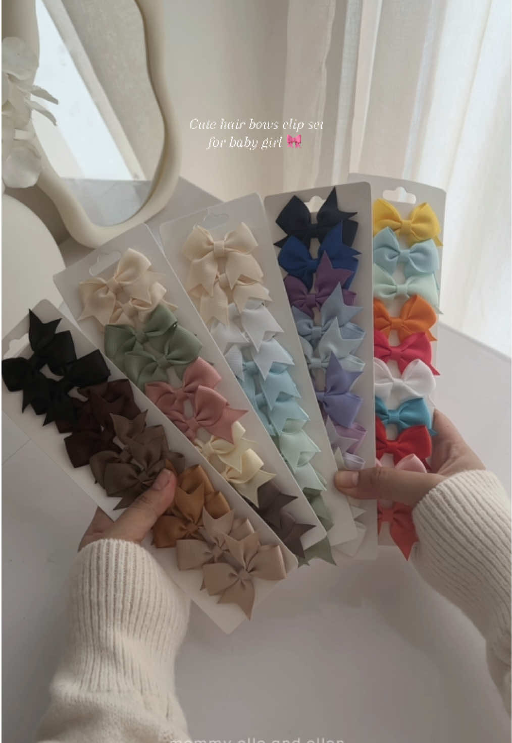 Cute hair bows clip set reco for baby girl 🎀 #hairclip #hairaccessories #hairbows #babyfashion #girlfashion 