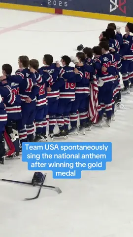 Everyone left the ice but the champions wanted to sing their anthem one more time after receiving the cup. A proud nation with some hockey talent and hard work.  I wouldn’t have guessed that team USA would win Hlinka Gretzky cup especially when team Canada had big names in the roster. But you need more than the talent to win.  Team USA grew during the tournament and they’ve truly learnt from their mistakes from previous games. Well deserved win on this Slovak soil with a lot of Swedish fans.  #hockey #hlinkagretzkycup #teamusa 