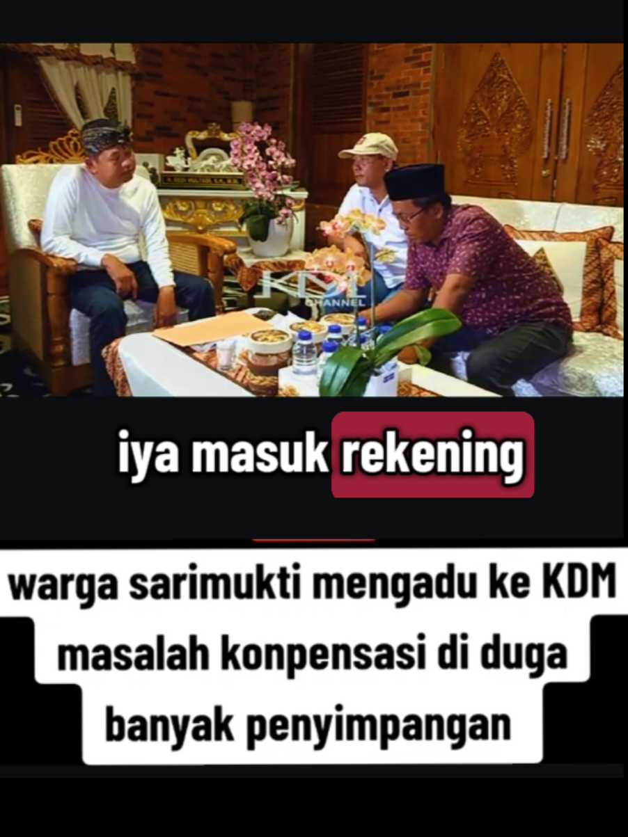 Warga sarimukti mengadu kepada kang dedi mulyadi karena diduga adanya penyimpangan kompensasi untuk mereka. sc. : KDM YT Channel #kangdedimulyadi #dedimulyadi #kompensasi #sarimukti #fypシ 