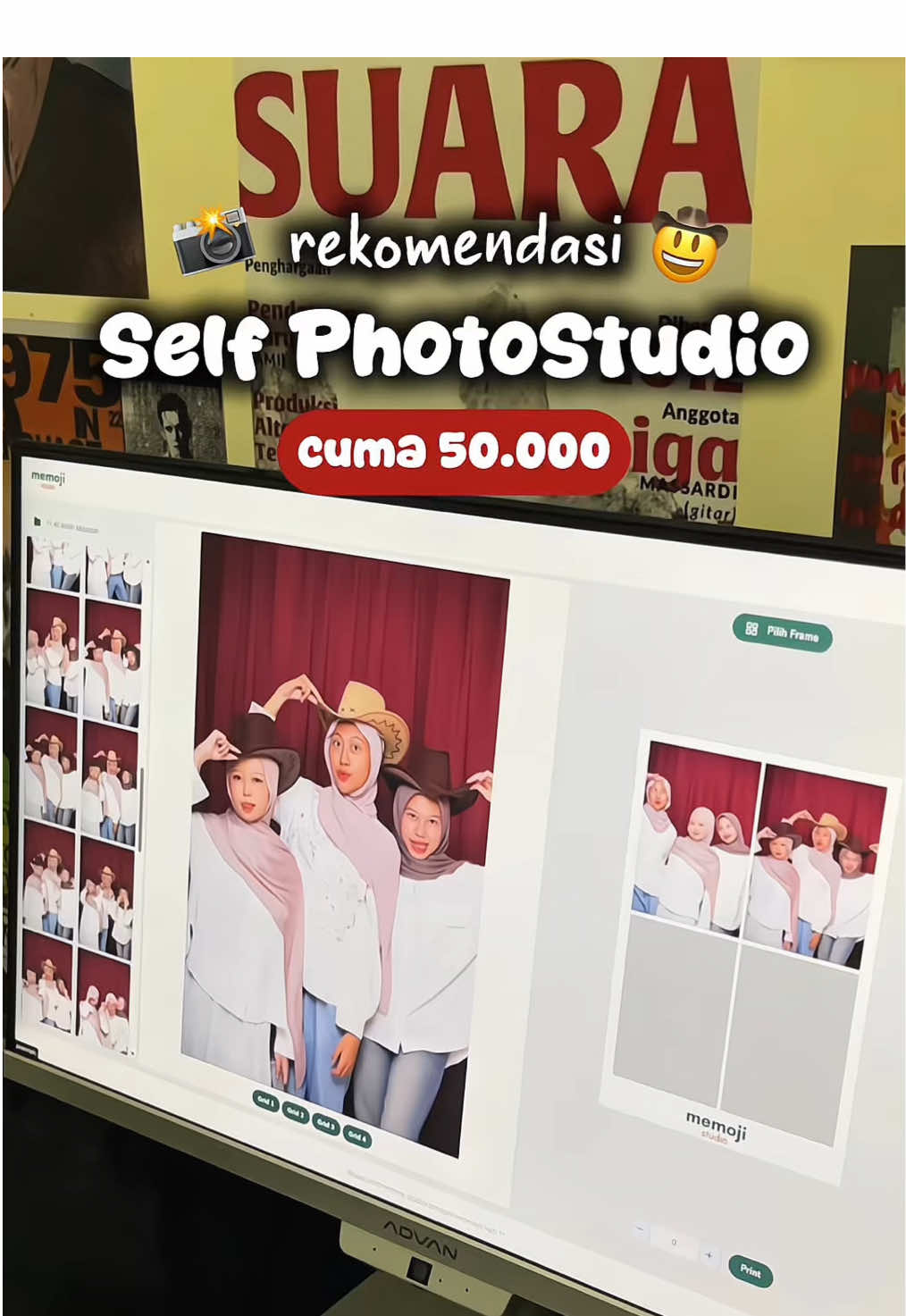 Self photo studio paling worth it di Malang 🫶🏻 📍 @Memoji Studio – Jl. MT Haryono No.169, samping gerbang KPRI UB  🕒 Buka setiap hari 09.00 – 21.00 Kalau kalian lagi cari self photo studio murah tapi hasilnya tetep cakep, wajib banget cobain Memoji Studio!  Nggak cuma itu, kalian juga bisa foto ramean tanpa ada biaya tambahan, properti di sini juga banyak banget. Semua soft file dikirim via Google Drive, bisa cetak 10K/lembar 💌 #memojistudio #selfphotostudio #selfphotostudiomalang #placetogomalang #fyp