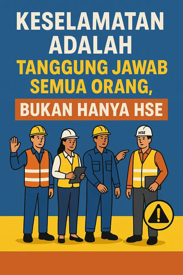Mengapa jika ada kecelakaan kerja selalu yang disalahkan HSE Banyak orang di lapangan memang sering beranggapan kalau terjadi kecelakaan kerja, tim HSE (Health, Safety, Environment) yang langsung disalahkan. Padahal sebenarnya tidak sesederhana itu. Berikut beberapa alasannya: 🔎 Mengapa tim HSE sering disalahkan? Dipandang sebagai penanggung jawab utama keselamatan Tim HSE biasanya dianggap sebagai 
