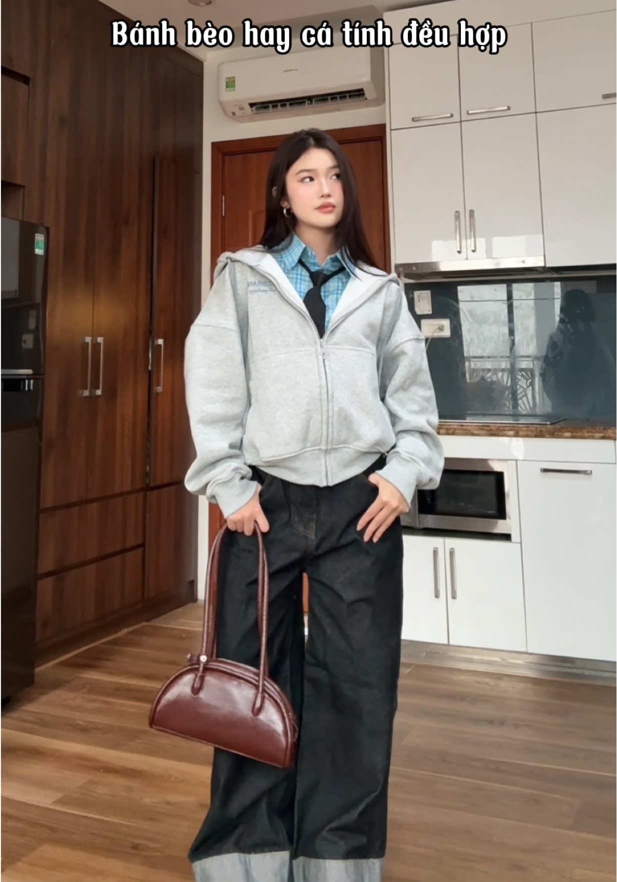 Nguyện mặc hoodie zip nguyên tuần lun @Teezo.Club #xh #viral #outfit #hoodiezip 