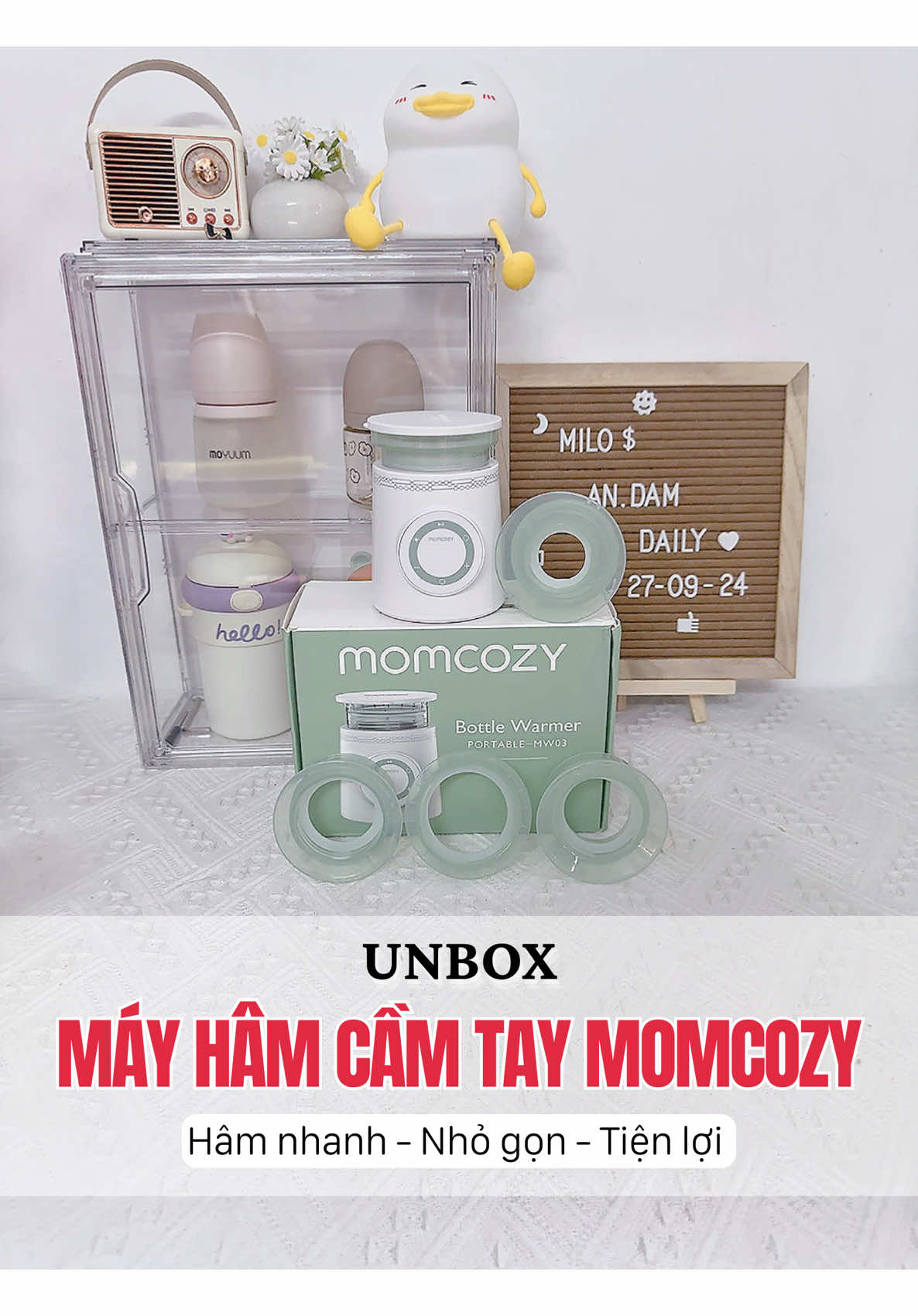 Đã hiểu được cảm giác dùng 1 em máy hâm sữa cầm tay thông minh, nhỏ gọn, hâm nhanh nó đã như nào #Milo #mayhamsua #mayhamsuacamtaymomcozy #momcozy #mevabe 