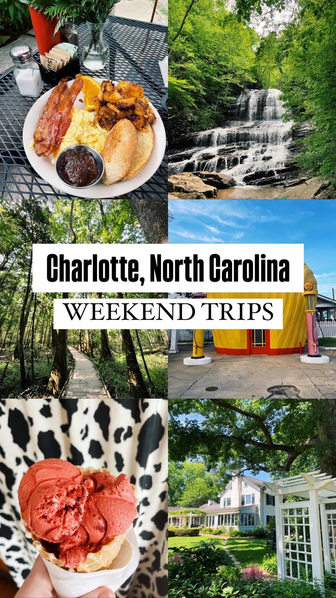 Use this as your guide to a day trip to Flat Rock & Hendersonville, North Carolina. A note: The Sandburg property still has a lot of damage from Helene, so be sure to check the website & call to see what’s available when you plan your visit.   #charlottedaytrip #charlotteroadtrip #cltroadtrip #ncroadtrip  #flatrocknc 