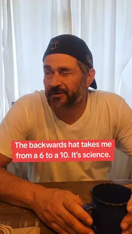 The backwards hat working its magic as usual. #comedy #marriage #couples #funnyvideo #men 