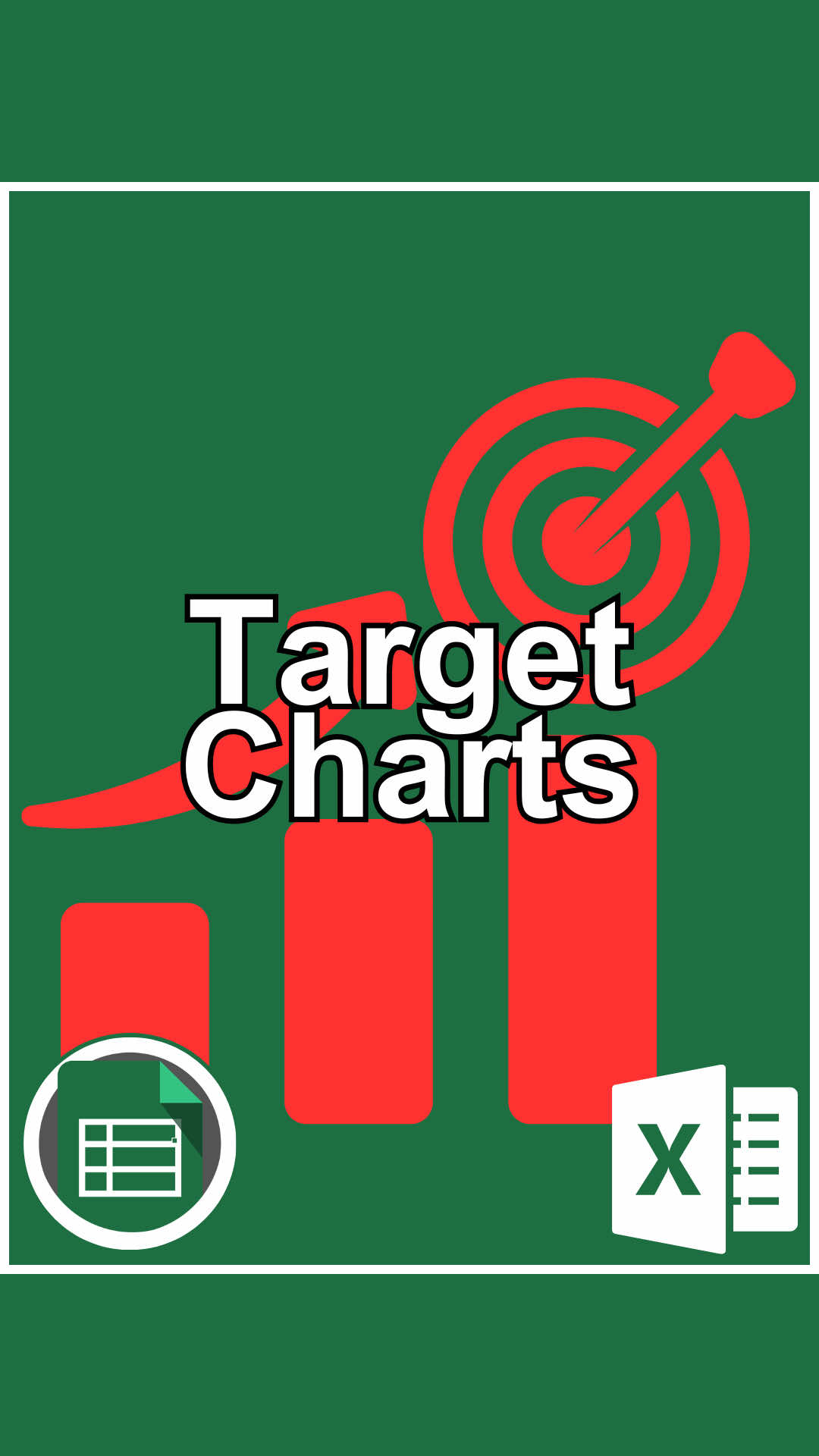 How to make Target Charts in Excel #cheatsheets #excel #exceltips #spreadsheet #googlesheets 