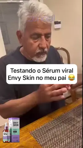 Testando o sérum viral envy skin no meu pai 😂.  #serum #teste #envy #skin #viral 