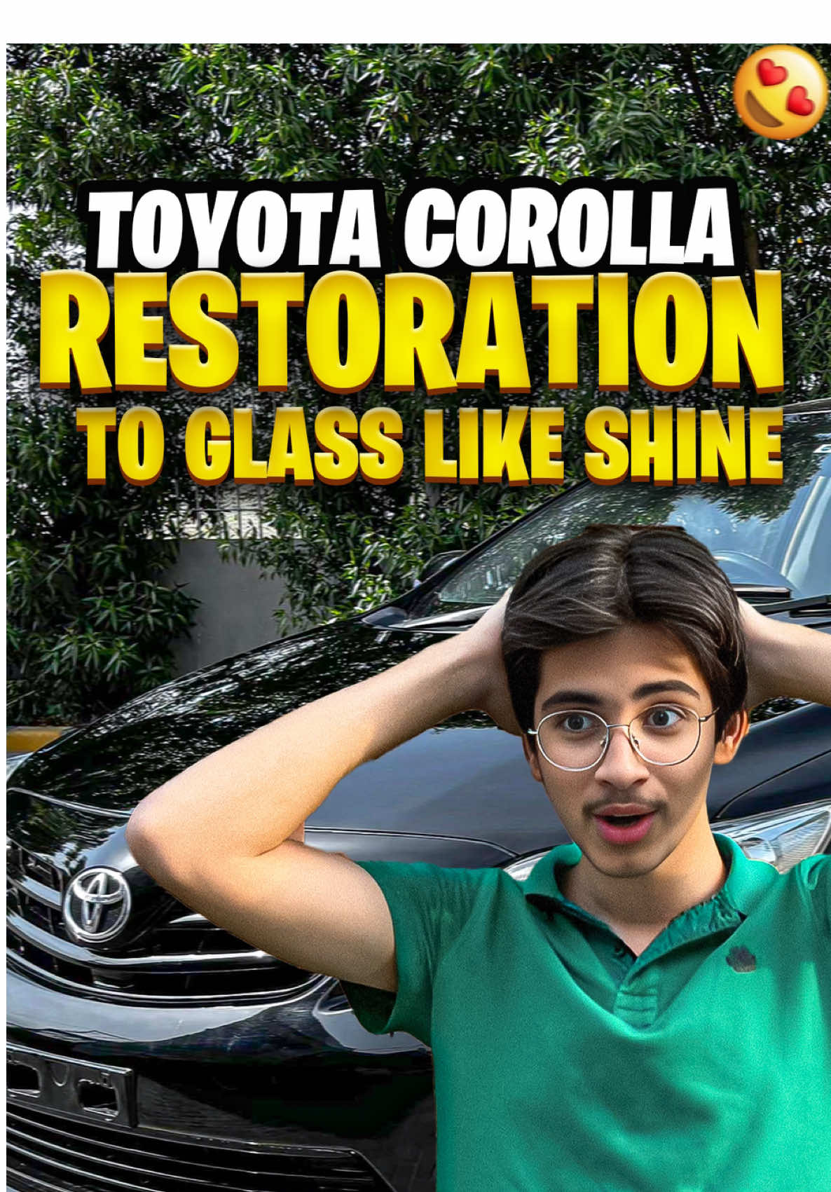 Unbelievable Corolla Restoration 😱🚘 #foryoupage #carpaints #detailingcarsmultan #viralfyp #projectcar 