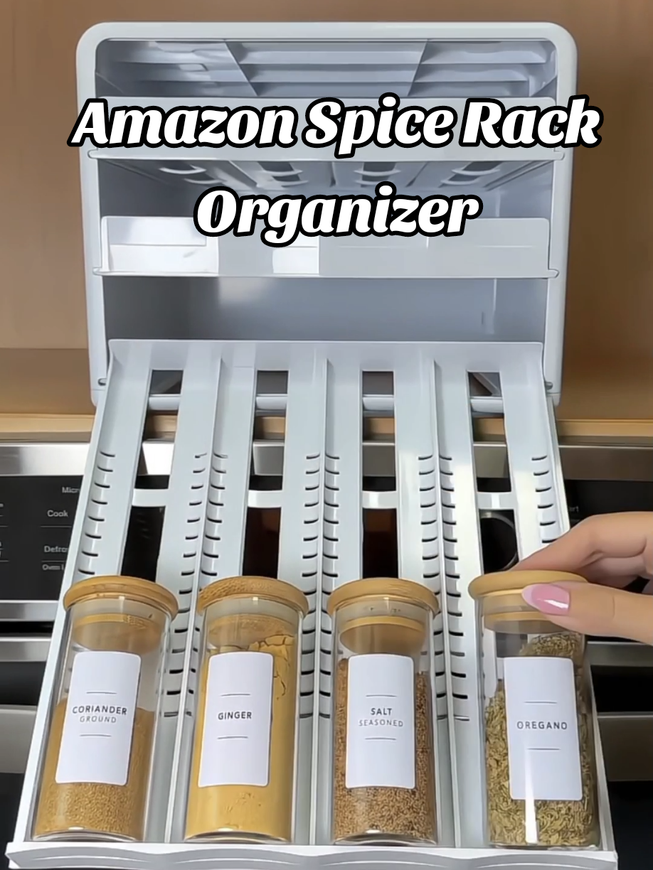 Amazon Spice Rack Organizer Finds ✨  Products Linked in Bio✨ ‎Shop my Amazon Storefront – just search under ( kitchen Finds )✨ ‎This video is being shared for promotional purposes or to help others✨ ‎Original content belongs to its rightful owner @elnazhamai #kitchen #bkhomegoods #spiceorganization #amazon #amazonkitchen 
