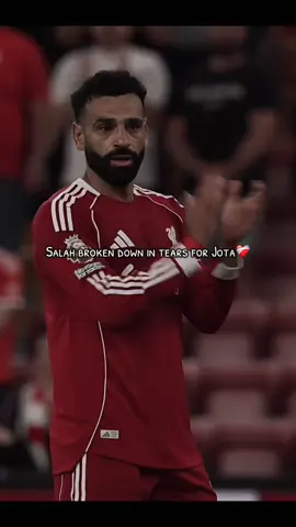 Salah broken down in tears for Jota❤️‍🩹. #salah #jota #PremierLeague #football #liverpool 