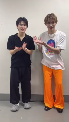 ハルくんとSteal a Kiss‼️ シャッフルありがとうございました😊 @超特急🪐OFFICIAL  @柏木悠(ハル)🍊  ＃#エビライ2025##EBiDAN#超特急_ステキス #柏木悠 #BUDDiiS #TAKUYA 