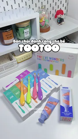 Set 12 bàn chải đánh răng cho bé đến từ nhà Tootoo #xuhuong #unboxing #muataitiktok #banchaidanhrangchobe #tootoo 