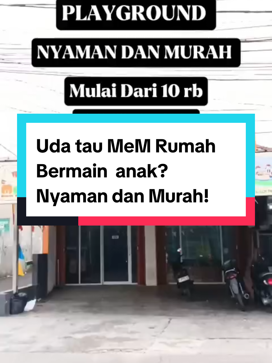 Untuk warga sukatani-tapos-cimanggis-depok, anak anak bisa main seru cukup satu langkah dari rumah, ga usah jauh jauh ke mall. Dan tentunya lebih irit dong. Cukup kesini aja dgn bawa uang mulai dari 10rb. MeM rumah bermain. #playground 