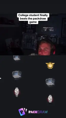 College student finally beats the packdraw game #kickstreaming 