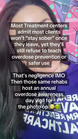 Treatment and recovery culture is filled with so much hipocracey I can’t take it anymore #recoveryreform #treatmentreform #overdoseawareness 