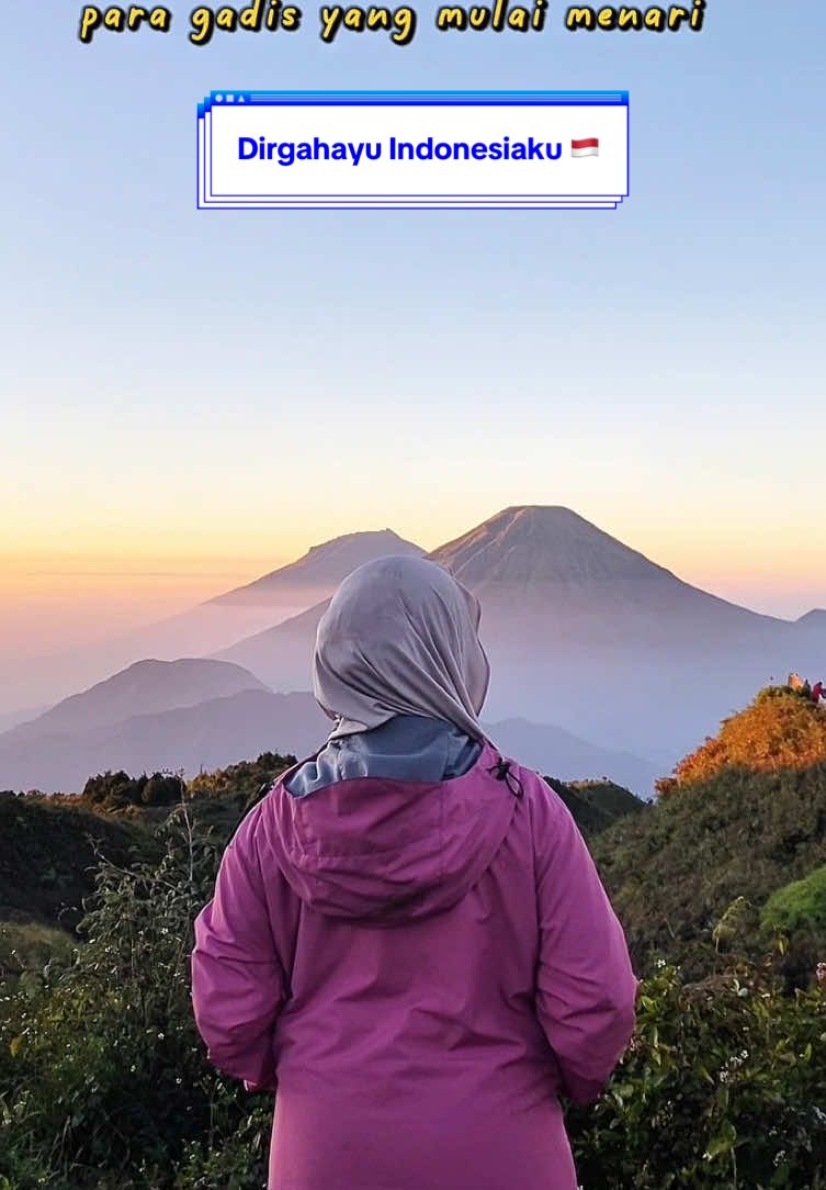 Akhirnya bisa ngerasain 17 Agustusan di Gunung🤩 Terimakasih Indonesia, alamnya engga pernah mengecewakan✨ #gunungprau #praumountain #merdeka #17agustus #pendaki 