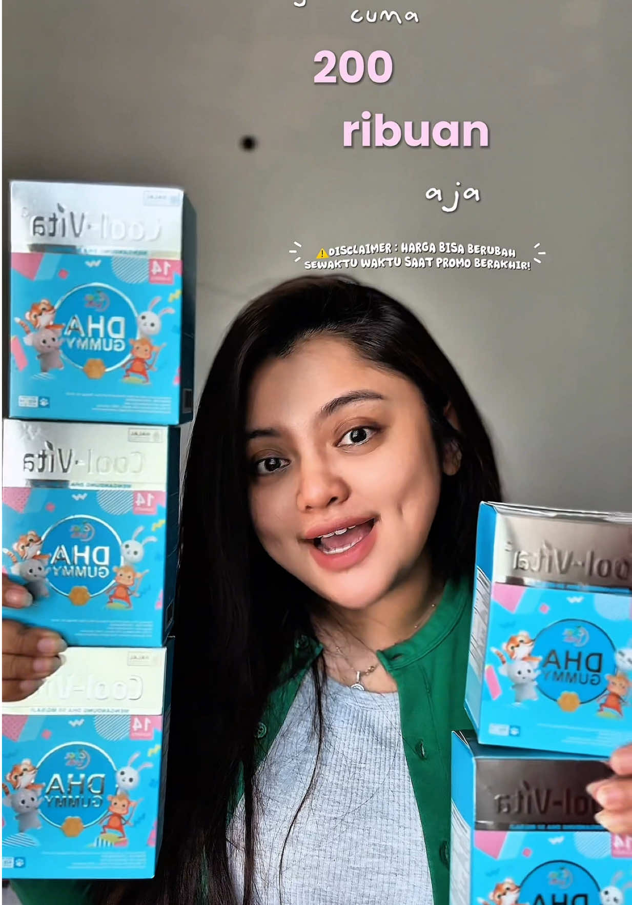 🚨 Anak susah fokus belajar? 🚨 Coba kasih Cool-Vita DHA Gummy — vitamin otak dengan 700mg DHA Algae Oil per box. 💡 Keunggulannya: molekul kecil → penyerapan lebih baik, tanpa pemanis buatan → manis alami aman buat gigi. 🍬 Bentuk paw lucu, chewy, rasa enak, jadi favorit anak-anak (usia 3 tahun ke atas). Manfaatnya? Bantu daya tangkap & konsentrasi anak, bahkan orang dewasa bisa konsumsi buat jaga daya ingat. 📦 1 box isi 14 pcs, praktis dibawa kemana-mana. 🔥 PROMO GILA 🔥 Beli 5 box isi 70 gummy DISKON 84% dari Rp 1.257.600 jadi cuma 200ribuan + BONUS 2 pouch Fiber! ⚠️ DISCLAIMER: HARGA BISA BERUBAH SEWAKTU-WAKTU SAAT PROMO BERAKHIR! 💬 Cek harga sekarang di keranjang kuning, komen kamu dapet harga berapa! Pertanyaan yang sering ditanya: ❓ Cool-Vita DHA gummy untuk apa? ❓ DHA gummy untuk usia berapa? ❓ Apa fungsi DHA untuk anak? ❓ Berapa kali sehari minum Cool-Vita DHA? ❓ Suplemen DHA untuk apa? ❓ Vitamin anak yang bagus apa? ❓ Multivitamin anak recommended? 🎯 Jawaban singkatnya: ini brain booster yang aman, enak, dan anak-anak suka! #Coolvita #PromoCoolvita #VitaminOtakAnak #DHAGummy 
