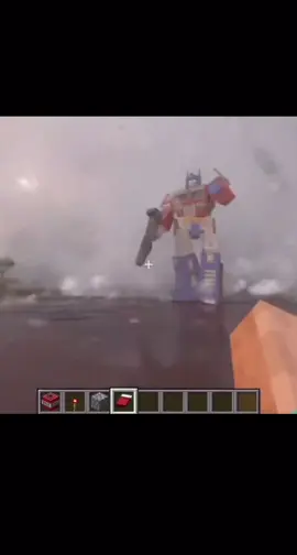 Godzilla vs optimus prime war in minecraft 😨 #fyp #Minecraft #optimusprime #godzilla #gaming 