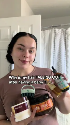 Postpartum hair loss is no joke! But mama, you don’t have to just “deal with it.”  This hair care system helps bring back strength, thickness + confidence!✨ #haircare #postpartum #hairtok #hairloss #fypツ 
