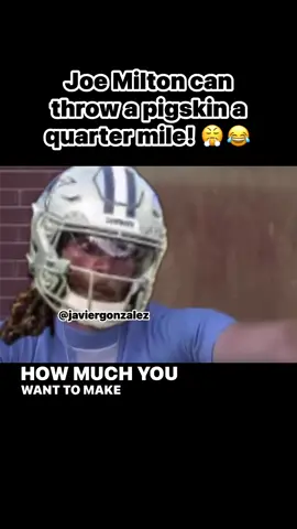 Joe Milton can throw a pigskin a quarter mile! How much you wanna bet that he can throw it over the mountains!!? 😤😂  #cowboysvsravens  #cowboys #NFLPreseason #HomeGame #DC4L    