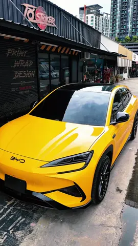 Sunflower yellowcolor wrapเหลืองไม่ค่อยสะอื้น🙄🙄#carwrap #โอ๋สติกเกอร์บางนา #bydsealion7 