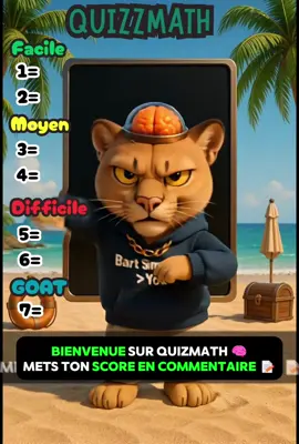 Seul 2% des personnes arrivent a trouver toutes les bonnes réponses #Quiz #math #apprendresurtiktok  #cool 