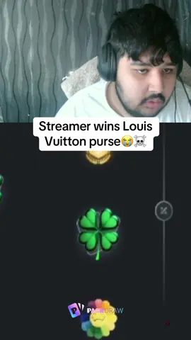 Streamer wins Louis Vuitton purse😭☠️ #kickstreaming 