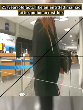 23-year-old acts like an entitled maniac after police arrest her #cops #copsoftiktok 