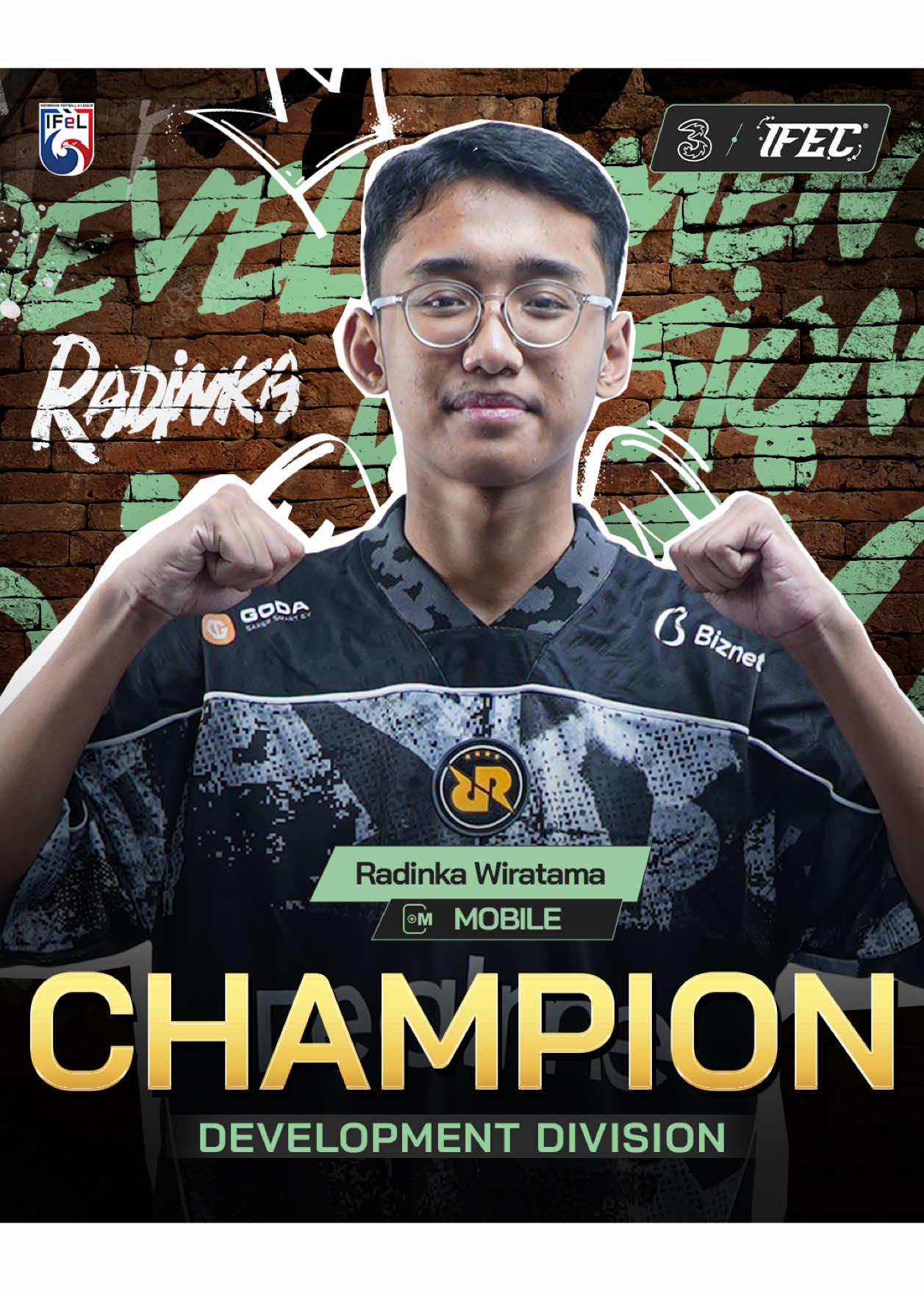 ✨ Wonderkid Radinka 👑 Champion Development Division 🏆🔥 #IFeL #ifelditiktok #indonesianfootballeleague #efootball #efootballmobile 