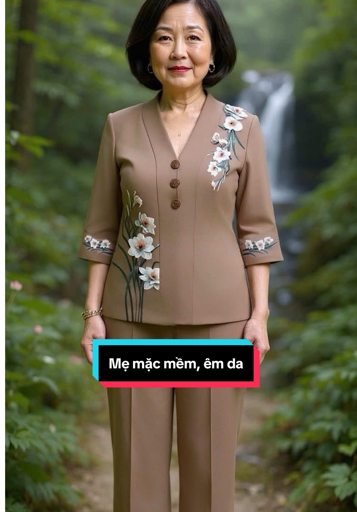 Bộ lụa con tặng mẹ #hoale4mua #bodotrungnien #botrungnien #dobotrungnien #quatangme 