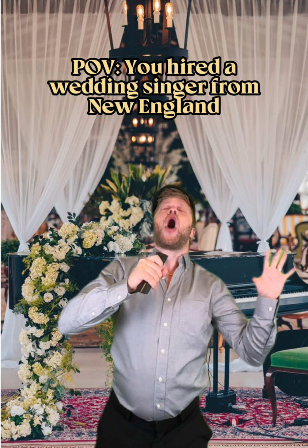 This is someone’s dream first dance btw #marketbasket #newengland #weddingsinger 