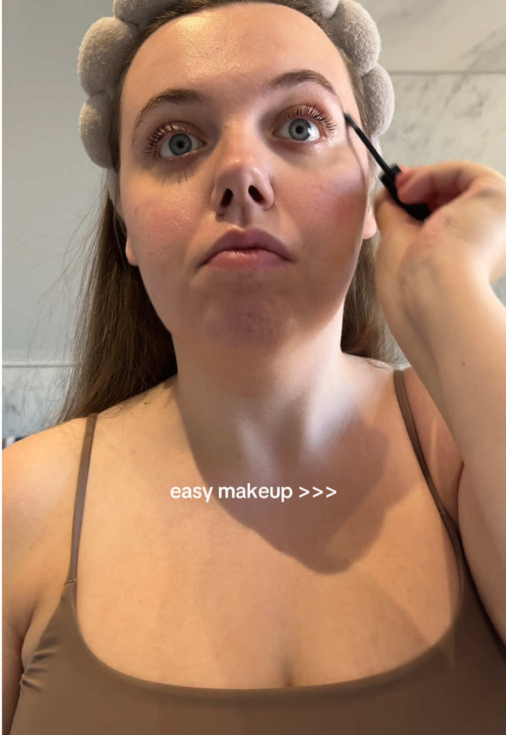 Let’s do summer glow! Products used are:  • @MaybellineUK bubble mascara / grippy primer • @Makeup Revolution jelly blush • @L'Oréal Paris UK lumi glotion • @nyxcosmetics_uk brow glue 🫒 #lorealistaruk #maybelline #lorealistargrippyprimer #lorealistarbubble #featurememaybelline 