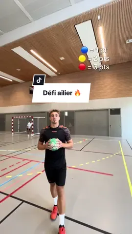 Qui pense pouvoir relever ce défi handball ? 🔥 @Union Sud Mayenne ? 👉 Tague ton pote, ton coach ou ton coéquipier et montre-moi ton score ! #handball #handballplayer  #prt #handballpassion #handball_moments 