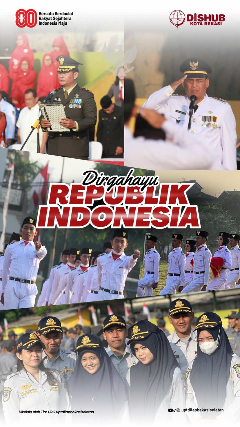 DIRGAHAYU INDONESIAKU KE 80 #CapCut #fyp #dishubkotabekasi #17agustus #merdeka 
