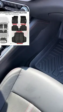 #creatorsearchinsights YITAMOTOR All Weather Floor Mats for Honda Accord 2023 2024 & Honda Accord Hybrid TPE Floor Liner for Accord Accessories, 1st, 2nd Row and Cargo Liners Full Set, Black car Matt ##TikTokMadeMeBuyIt #TikTokFinds #weeklydeals #carmat