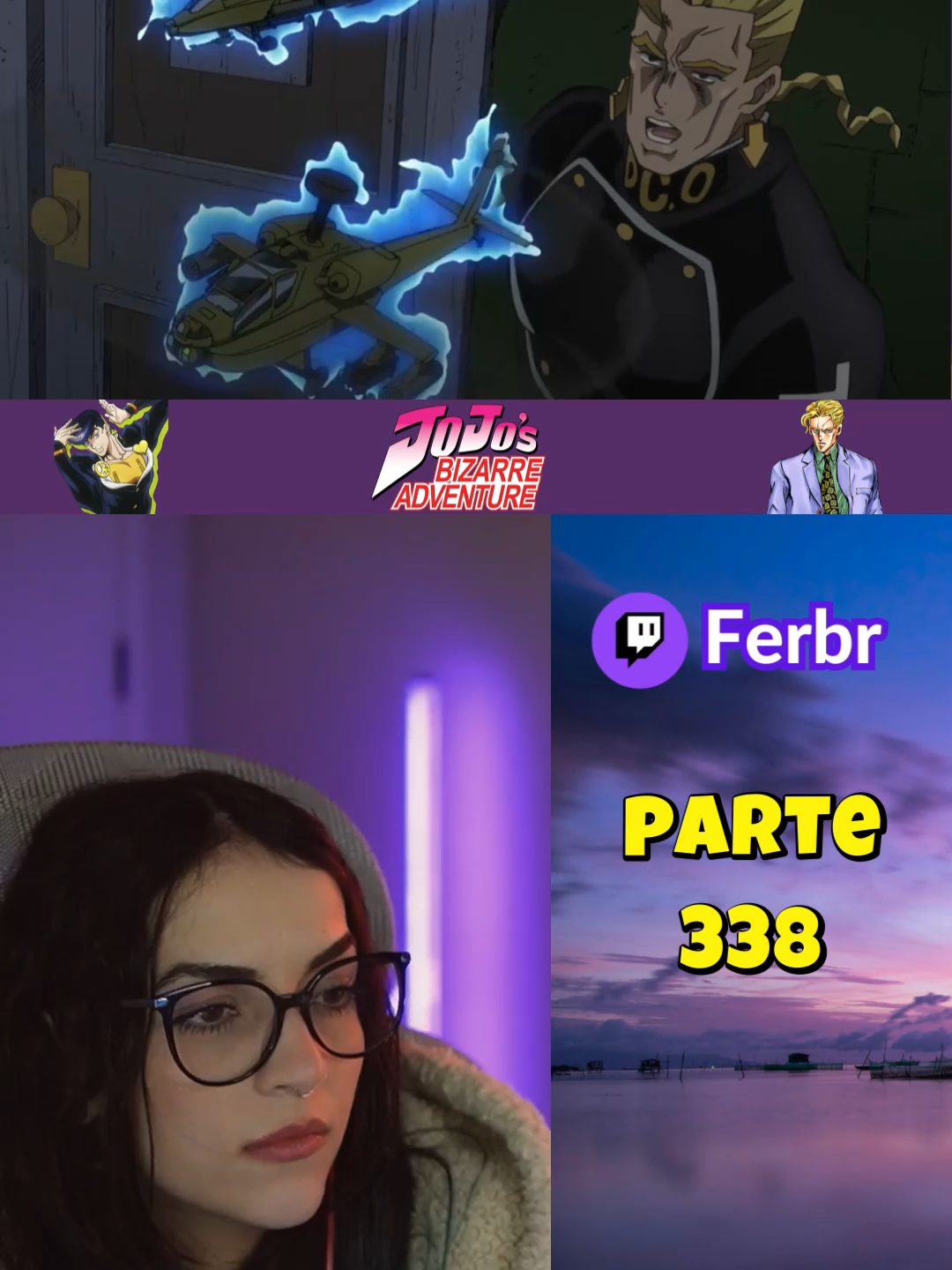 Parte 338 | Ferbr assistindo JoJo's Bizarre Adventure #animeedit #jojosbizarreadventure #animestiktok #animes #anime #ferbr