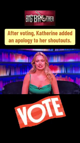 At the last Big Brother 27 vote, Katherine did a shout-out apologizing to her family. But she doesn’t realize that it’s not the general act of “kissing a boy” that is the issue, it’s the specific boy in question. #BB27 #BigBrother27 #BigBrother #CBSBigBrother #RealityTV 