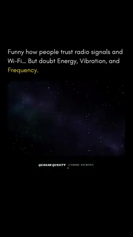 repost from @quasar_questt What if the harmony within you is drowned out by invisible noise? In a silent moment, your body hums with flows of golden energy, pulsing vibration, and spiraling frequencies all perfectly in sync.  Suddenly, unseen Wi-Fi and radio signals rain down, fracturing that harmony with digital chaos.  This 8-second visual metaphor captures the collision between our inner rhythms and the invisible overload of modern life.  Brace yourself for a visual journey that asks: What really governs our frequency? Research paper 📎 : Life Rhythm as a Symphony of Oscillatory Patterns: Electromagnetic Energy and Sound Vibration Modulates Gene Expression for Biological Signaling and Healing” by Muehsam & Ventura (2014) #quasarquestt  #EnergyVibrationFrequency  #InnerHarmony  #SignalVsSilence  #VisualMetaphor                       