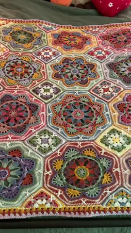 me and my little crafts against the world #persiantilesblanket #crochet