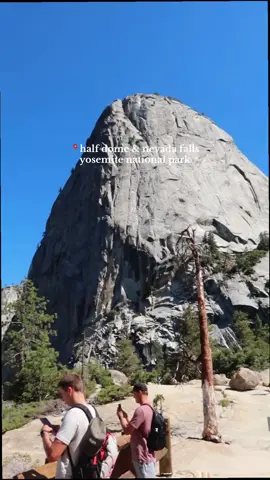 if you hike any trail in yosemite it’s gotta be this one. vernal and nevada falls via the mist trail📍#vernalfalls #nevadafalls #misttrail #halfdome #fyp