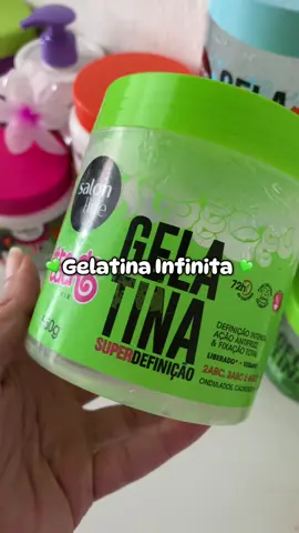 Truque da gelatina capilar infinita  . . . #cachos #gelatinasalonline #fyp #cabelocacheado #finalizacaodecachos 