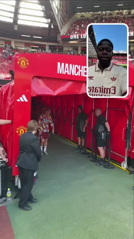 POV: Arsenal players warming up at Old Trafford #PremierLeague #arsenal #manchesterunited