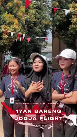 Keseruan lomba kemerdekaan, bareng siswa jogja flight #lombaagustusan #lomba17agustus #tebakgaya 