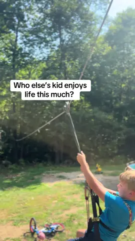 Living his best life #zipline #dadsbelike #corememories #adhd 
