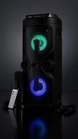 Caixa De Som Bluetooth Portátil Com Microfone Controle E Alça Grande iluminação Rgb #caixadesom #bluetooth #portatil 