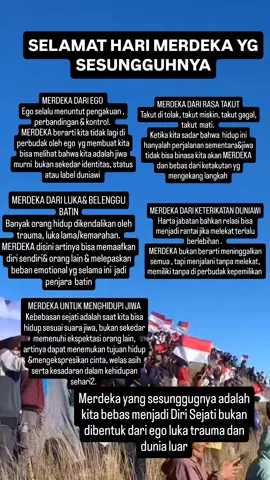 happy independence day... selamat menavigasi ulang arti Kemerdekaan yang sesungguh nya