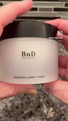 Hi Friends! Hope you are well! . Thanks to BnD for #gifting me their Underarm & Armpit Cream. I have been wanting to try something like this for a while. . This cream helps reduce discoloration under the arms while hydrating, smoothing, and protecting the skin. Ingredients include Niacinamide, Witch Hazel, and Copper Tripeptide-1 — all working together to help restore an even tone and calm irritation. Perfect for underarms and other delicate zones, it helps prevent dryness and keeps skin feeling silky-smooth all day. . I’ve only been using it for about a week, but am enjoying it.  The texture is soft and creamy and it smells clean.  I apply it at night once after I wash up.  I have noticed so far that my skin is more moisturized and looks smoother.  I’m going to keep using it! . Have you tried a product like this? ..... #bnd #bndunderarmcream #beautyanddivine #beauty   